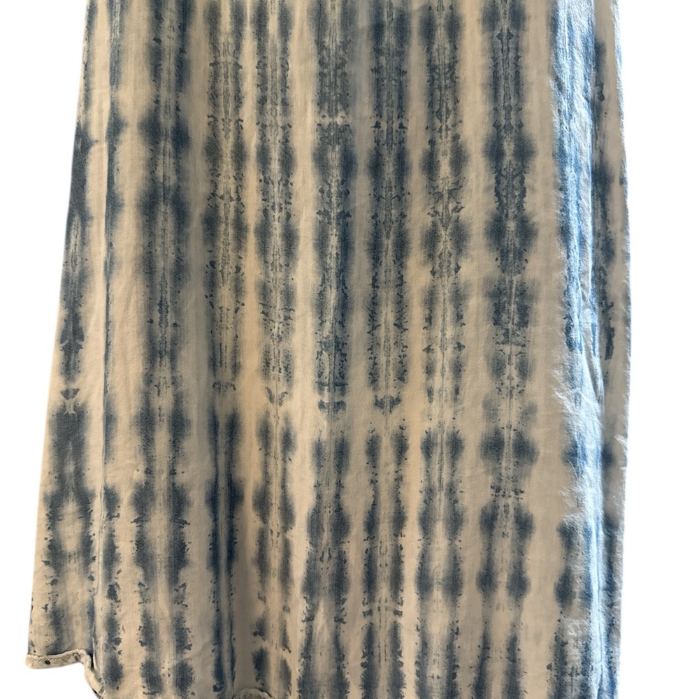 Anthropology Cloth & Stone Blue and White Above Knee Halter Tied Dress Size M - Picture 6 of 8